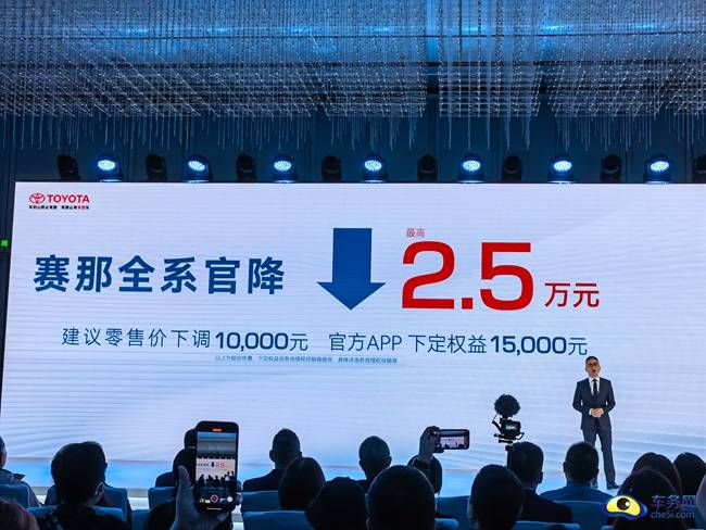 全系官降2.5萬元 2024款賽那上市 售28.48萬元起