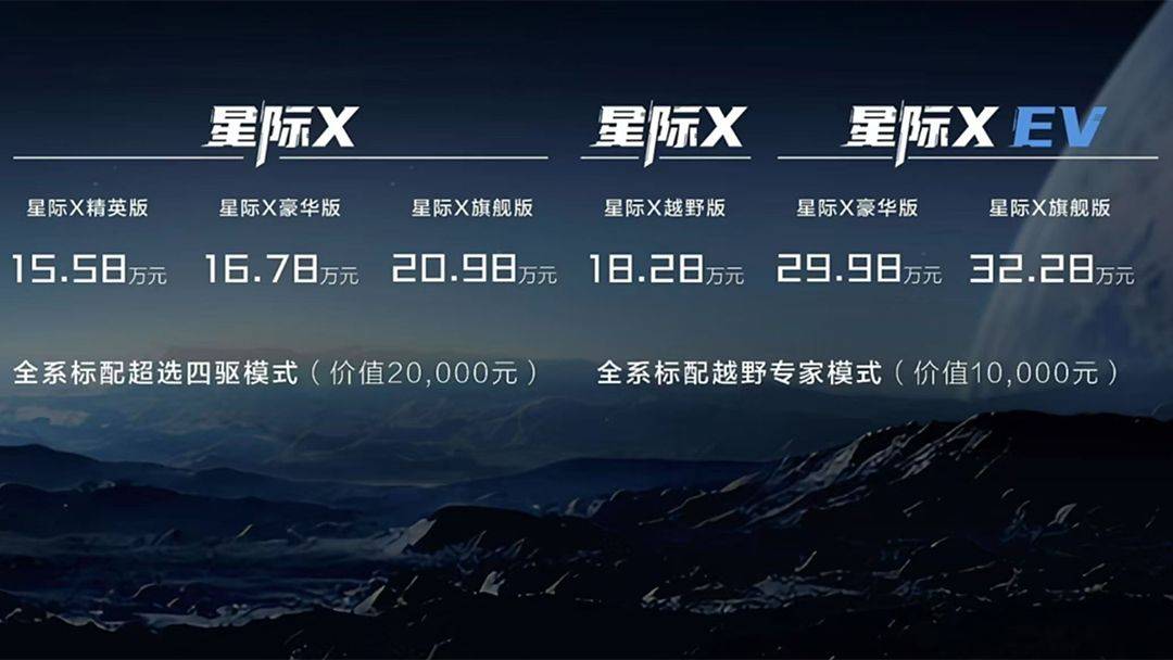 售15.58-32.28萬元,上汽大通星際X正式上市