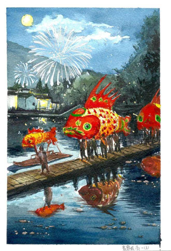 筆尖下的徽州|央美實驗學校高一年級研學寫生作品展