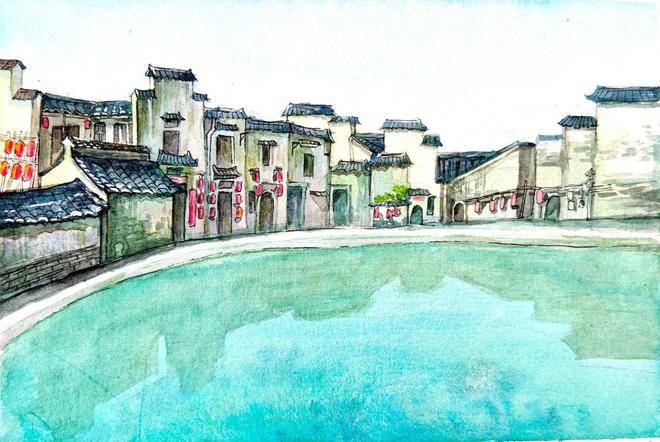 筆尖下的徽州|央美實驗學校高一年級研學寫生作品展