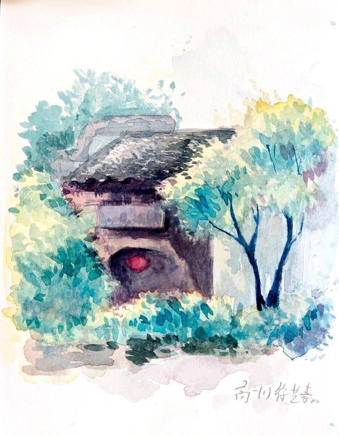 筆尖下的徽州|央美實驗學校高一年級研學寫生作品展