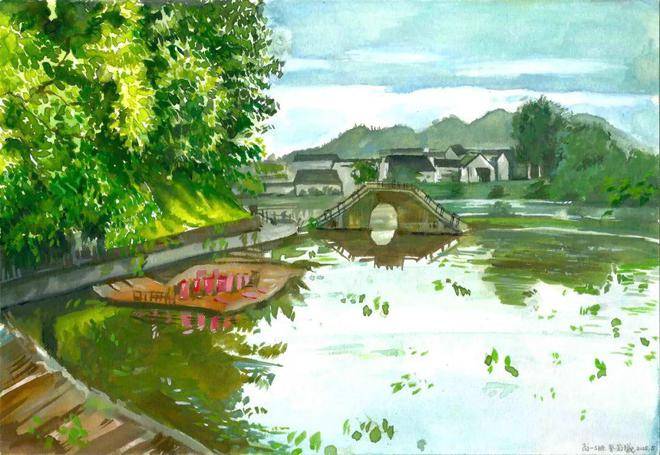 筆尖下的徽州|央美實驗學校高一年級研學寫生作品展