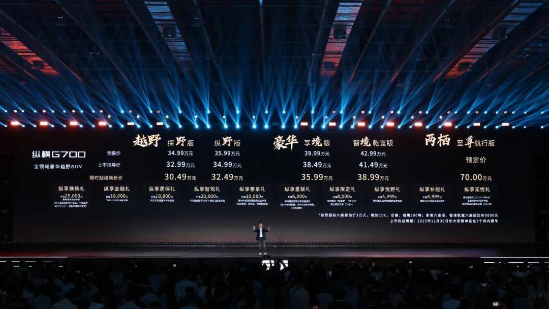 縱橫G700新豪華越野:打開邊界,電混時代中國越野破壘樣式